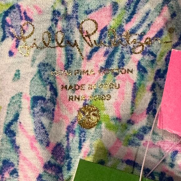 Lilly Pulitzer X-Small Erin Mini Dress Floral V-Neck Stretch Lightweight Multi - Picture 6 of 9